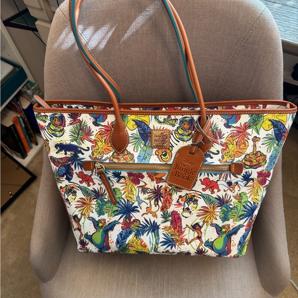 Disney Dooney & Bourke Jungle Book Tote Bag - Colorful Design - Picture 1 of 5